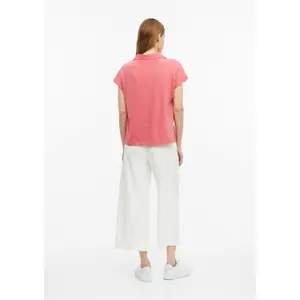 Polo sin mangas en jersey flameado corte despreocupado mujer s.Oliver image-4