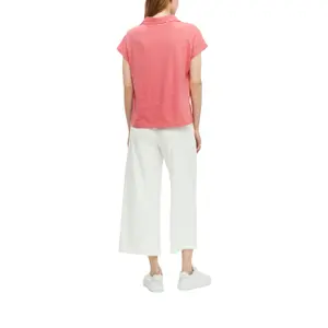 Polo sin mangas en jersey flameado corte despreocupado mujer s.Oliver image-5