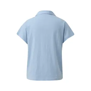 Polo sin mangas en jersey flameado corte despreocupado mujer s.Oliver image-1