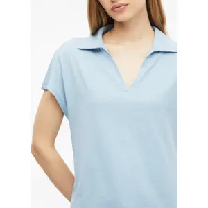 Polo sin mangas en jersey flameado corte despreocupado mujer s.Oliver image-3