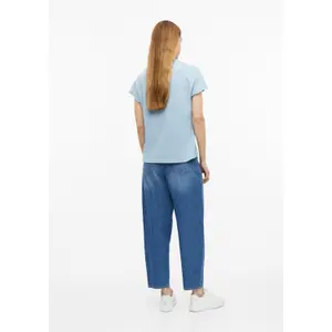 Polo sin mangas en jersey flameado corte despreocupado mujer s.Oliver image-4
