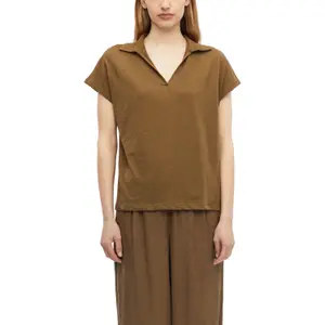 Polo sin mangas en jersey flameado corte despreocupado mujer s.Oliver image-2