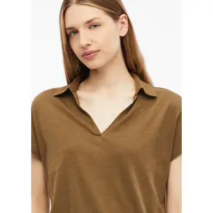 Polo sin mangas en jersey flameado corte despreocupado mujer s.Oliver image-3