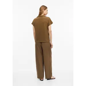 Polo sin mangas en jersey flameado corte despreocupado mujer s.Oliver image-4