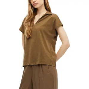 Polo sin mangas en jersey flameado corte despreocupado mujer s.Oliver image-6
