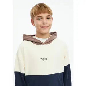 Sweatshirt coupe ample à capuche avec colour blocking enfant s.Oliver image-5