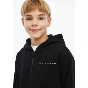 Sweatshirt coupe ample avec poche kangourou et détails imprimés enfant s.Oliver image-5