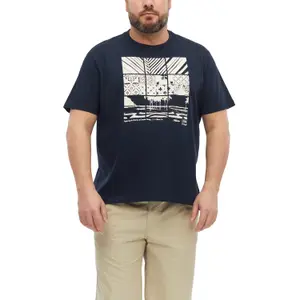 Απαλό βαμβακερό T-shirt με εκτύπωση μπροστά και ριγωτό λαιμόκοψι s.Oliver image-2