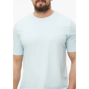 T-shirt μονόχρωμο με υφή από φλαμμέ νήμα και λεπτομέρεια λογότυπου s.Oliver image-3