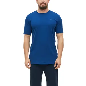 T-shirt μονόχρωμο με υφή από φλαμμέ νήμα και λεπτομέρεια λογότυπου s.Oliver image-2