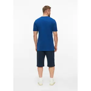 T-shirt μονόχρωμο με υφή από φλαμμέ νήμα και λεπτομέρεια λογότυπου s.Oliver image-4