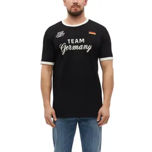 Κλασικό απαλό βαμβακερό T-shirt με εκτύπωση μπροστά και κέντημα s.Oliver image-2