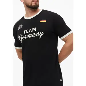 Κλασικό απαλό βαμβακερό T-shirt με εκτύπωση μπροστά και κέντημα s.Oliver image-3