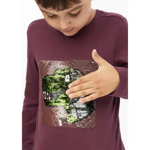 Long Sleeve T-Shirt with Reversible Sequins Child s.Oliver image-5