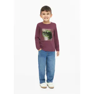 Long Sleeve T-Shirt with Reversible Sequins Child s.Oliver image-6