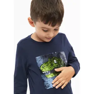 Long Sleeve T-Shirt with Reversible Sequins Child s.Oliver image-5