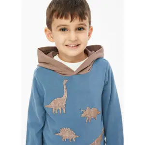 Kapuzensweatshirt mit Stickerei und Flockdruck für Kinder s.Oliver image-5