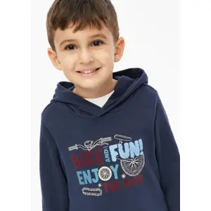 Kapuzensweatshirt mit Stickerei und Flockdruck für Kinder s.Oliver image-5