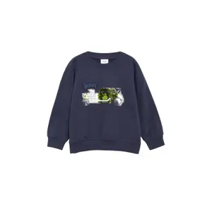Oversized Sweatshirt with Reversible Sequins and Embroidery Child s.Oliver image-2