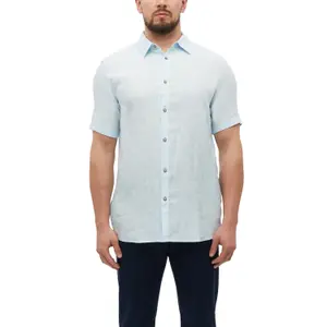 Chemise légère en lin avec col italien et ourlet arrondi s.Oliver image-2