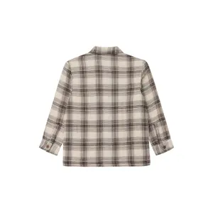 Camisa de franela a cuadros de corte recto con bolsillos en el pecho para niño s.Oliver image-1