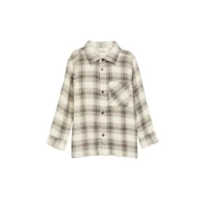 Camisa de franela a cuadros de corte recto con bolsillos en el pecho para niño s.Oliver image-2