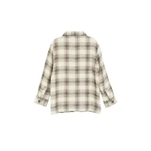 Camisa de franela a cuadros de corte recto con bolsillos en el pecho para niño s.Oliver image-4
