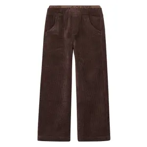 Pantalón de pana baggy corte relajado de talle medio alto pierna ancha infantil s.Oliver image-0