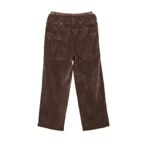 Pantalón de pana baggy corte relajado de talle medio alto pierna ancha infantil s.Oliver image-4