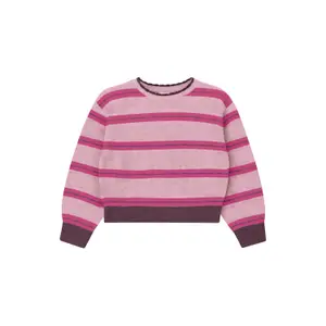 Gestreifter Strick-Pullover mit dekorativem Saum Loose Fit Mädchen s.Oliver image-0