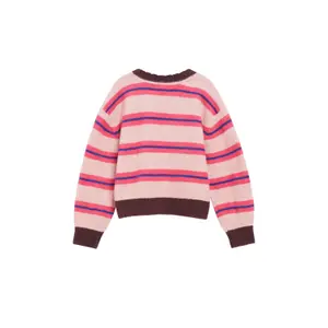 Gestreifter Strick-Pullover mit dekorativem Saum Loose Fit Mädchen s.Oliver image-4