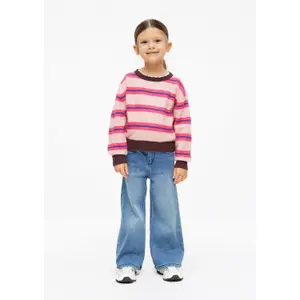 Gestreifter Strick-Pullover mit dekorativem Saum Loose Fit Mädchen s.Oliver image-6