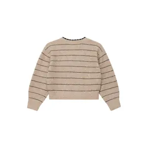 Gestreifter Strick-Pullover mit dekorativem Saum Loose Fit Mädchen s.Oliver image-1