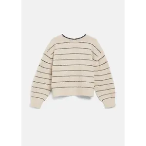 Gestreifter Strick-Pullover mit dekorativem Saum Loose Fit Mädchen s.Oliver image-3