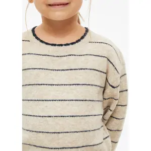 Gestreifter Strick-Pullover mit dekorativem Saum Loose Fit Mädchen s.Oliver image-5