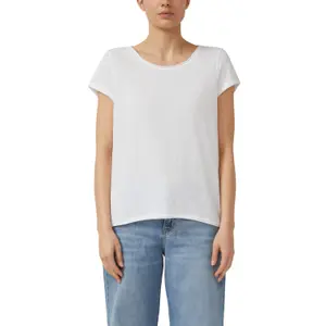 T-shirt i bomull med flammig garn dam s.Oliver image-1