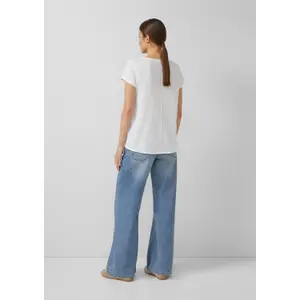 T-shirt i bomull med flammig garn dam s.Oliver image-3