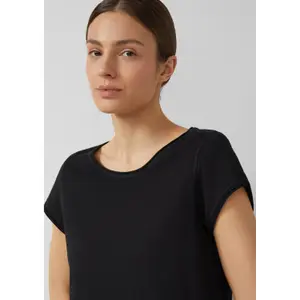 T-shirt i bomull med flammig garn dam s.Oliver image-2