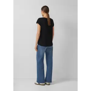 T-shirt i bomull med flammig garn dam s.Oliver image-3