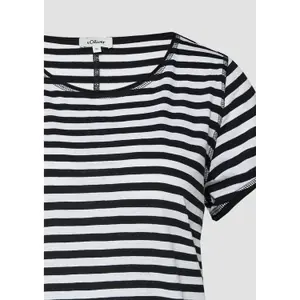 T-shirt i bomull med flammig garn dam s.Oliver image-6