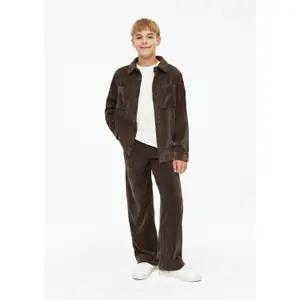 Weite, lockere Cordhosen mit hoch sitzendem Bund und weitem Bein für Kinder s.Oliver image-6