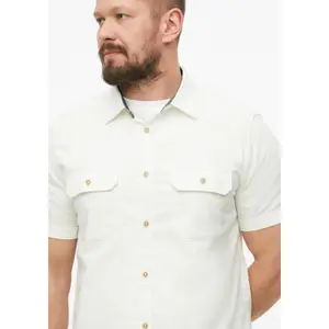 Chemise classique à manches courtes de qualité supérieure avec motif structuré s.Oliver image-3