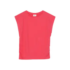 Camiseta sin mangas de jersey con cuello en V e impresión en la espalda niña s.Oliver image-2