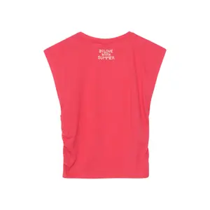 Camiseta sin mangas de jersey con cuello en V e impresión en la espalda niña s.Oliver image-4