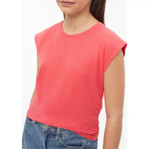 Camiseta sin mangas de jersey con cuello en V e impresión en la espalda niña s.Oliver image-6