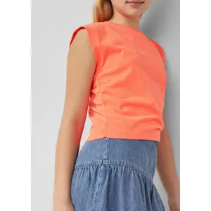 Camiseta sin mangas de jersey con cuello en V e impresión en la espalda niña s.Oliver image-6