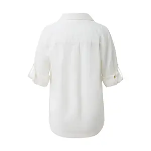 Women's 3/4 Sleeve Turn-Up Linen Blend Blouse s.Oliver image-1