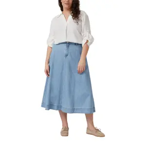 Women's 3/4 Sleeve Turn-Up Linen Blend Blouse s.Oliver image-6