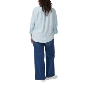 Women's 3/4 Sleeve Turn-Up Linen Blend Blouse s.Oliver image-5