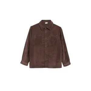 Camisa de franela de canalé, corte recto, con bolsillos en el pecho para niño s.Oliver image-2